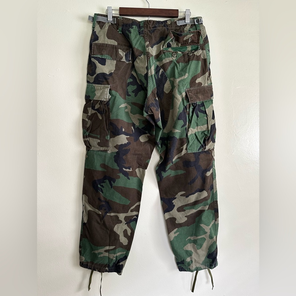 Army Fatigue Camouflage Cargo Pants, Unisex 31-35 Adjustable Waist